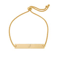 Adjustable Flat Bar Bracelet (Engraving)