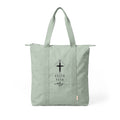 Faith Over Fear Canvas Tote Bag — Nomad Carry-All Zip Top